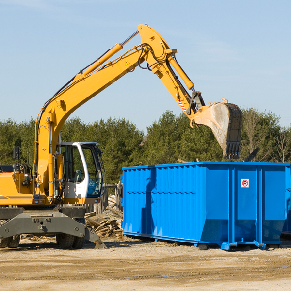 can i request a rental extension for a residential dumpster in Redbird OK